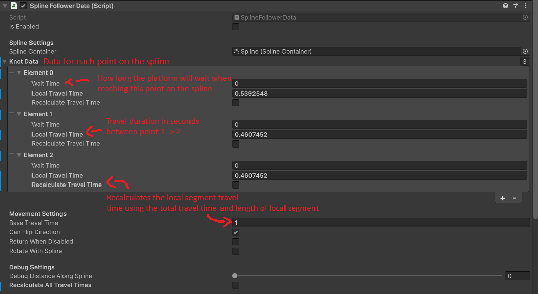 Spline follower script